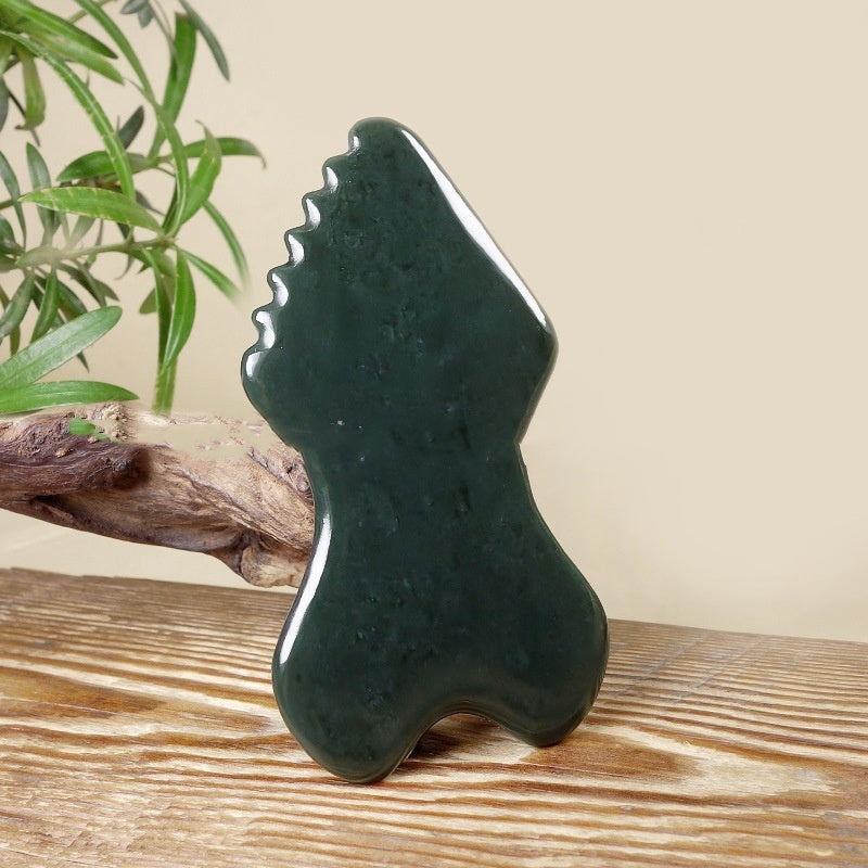 Hetian Jade Facial Beauty Scrapping Plate