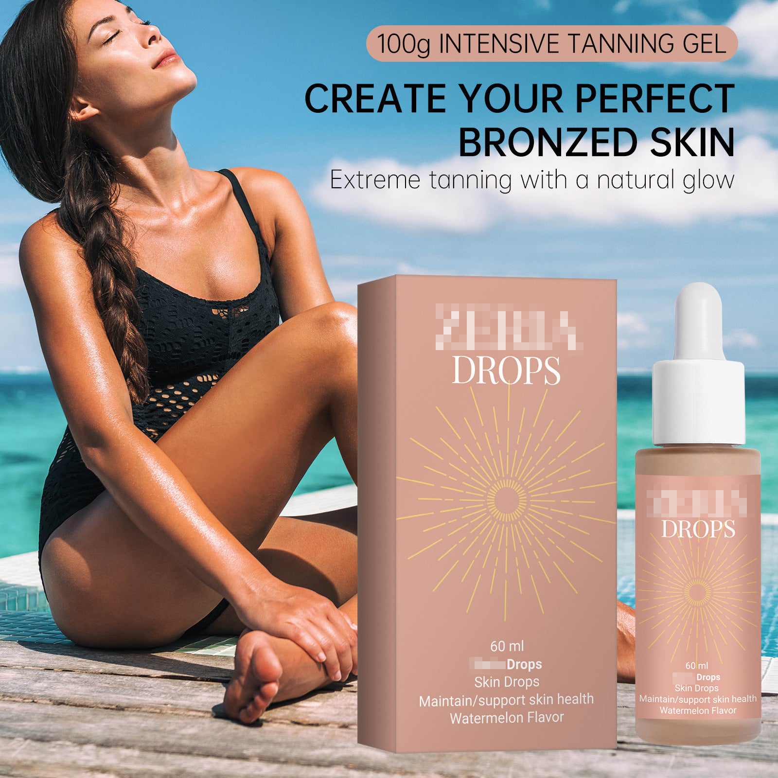 Natural Beauty Black Drops Sun Exposure